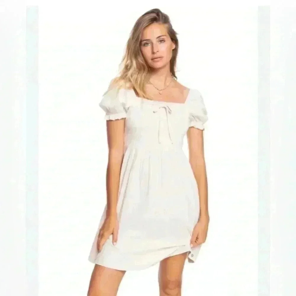 ROXY | Off white Hello mini again women dress